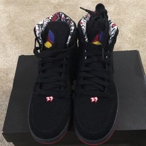 Air Jordan   Retro 1 black/black true red